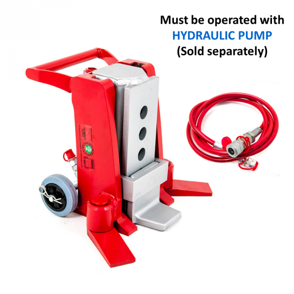 JUNG - Pump Operated Toe Jack - 1 Jack w Hose (Pump sold separately) -  Capacity 20 tons