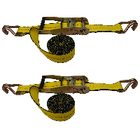 Image For Ratchet Strap - With Hooks - Width: 2 inches - Length: 12 ft - Set of 2